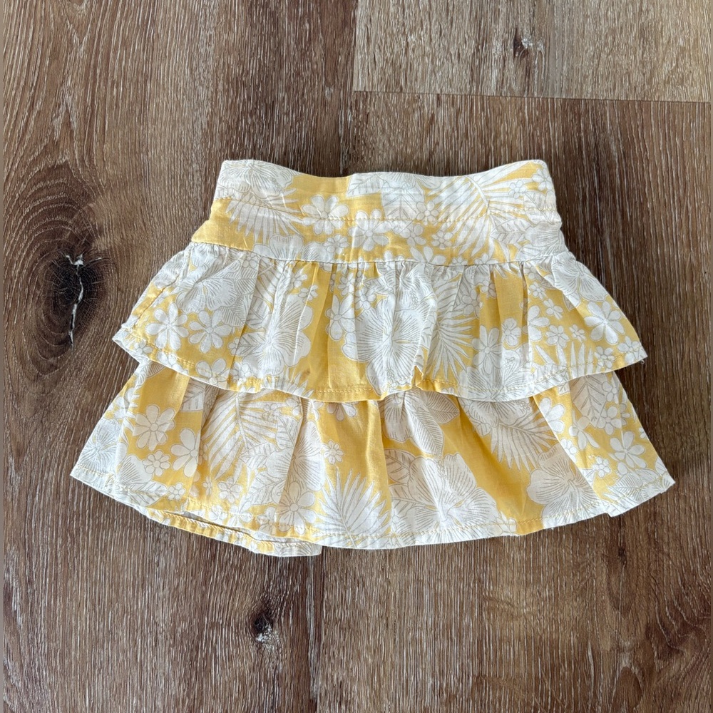 Janie and Jack Flower Print Tiered Frill Skirt Size: 3-6 months | Spring Ready